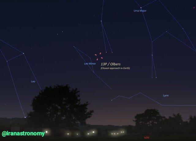 فردا دنباله‌دار درخشان آسمان تیرماه به مهمانی زمین می‌آید