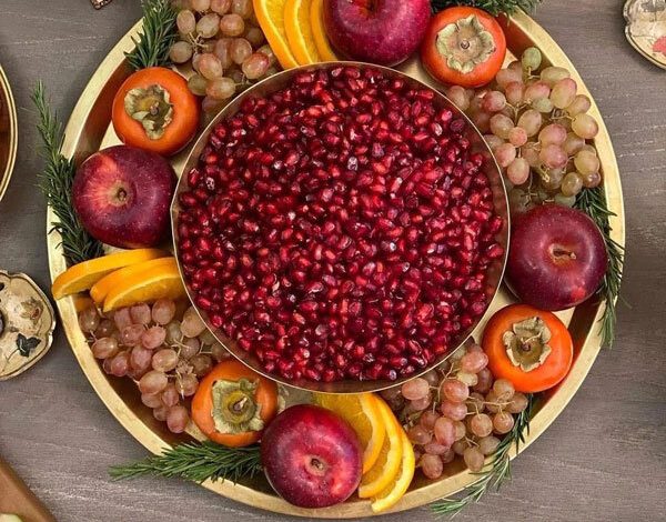 میوه آرایی در شب یلدا