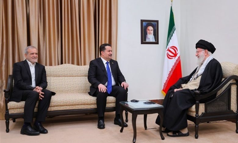 محمد شیاع السودانی , مسعود پزشکیان , کشور عراق , کشور سوریه , آیت‌الله سید علی خامنه‌ای ,