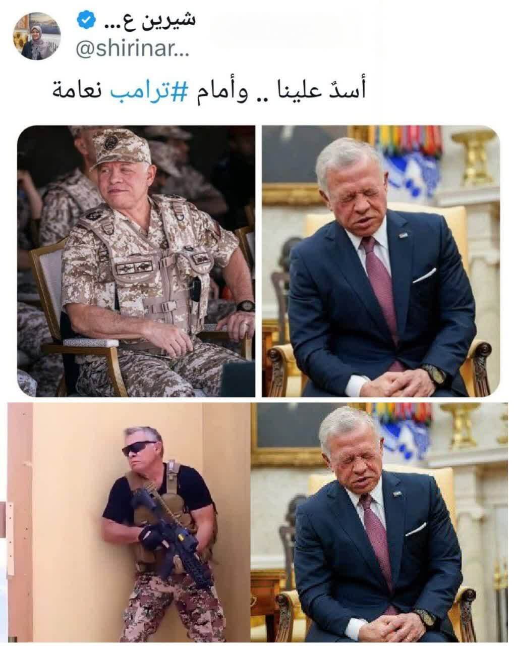 در برابر ما شیر، در برابر ترامپ شتر مرغ!