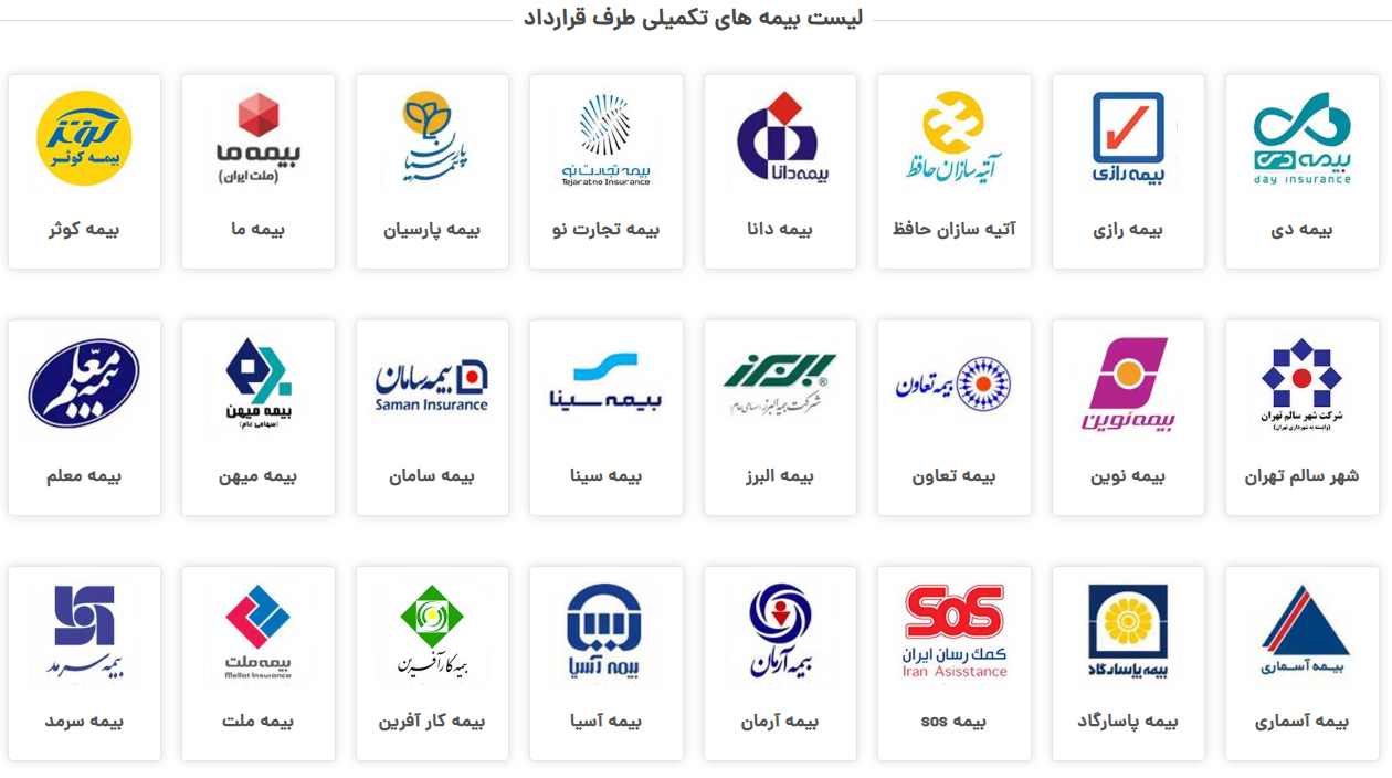 بیمه های تکمیلی تحت پوشش