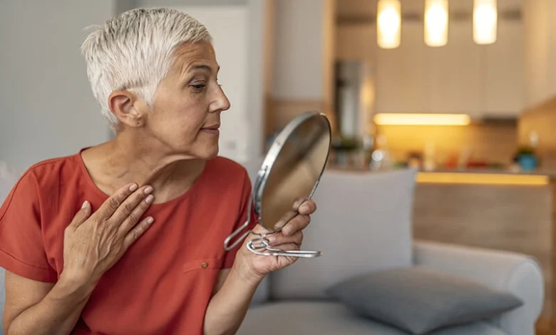 افتادگی پوست گردن