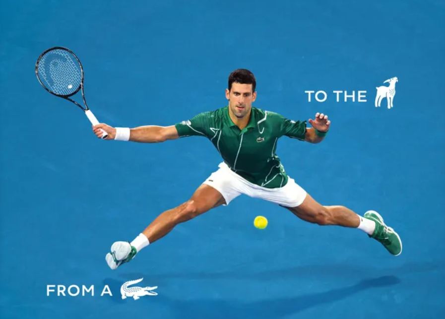 Screenshot 2025 08 30 180423 - حرکت غافلگیرکننده برند Lacoste در آستانه US Open؛ تمساح جا را به «GOAT» داد