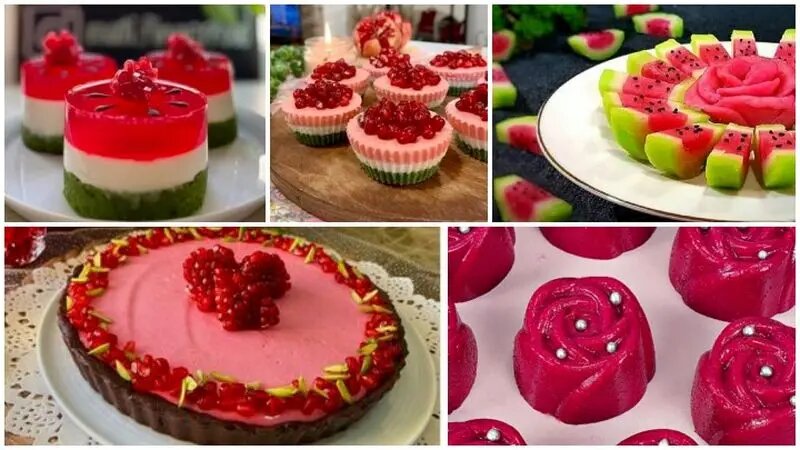 بهترین تزئین دسر و ژله شب یلدا برای عروس‌ های ۱۴۰۴