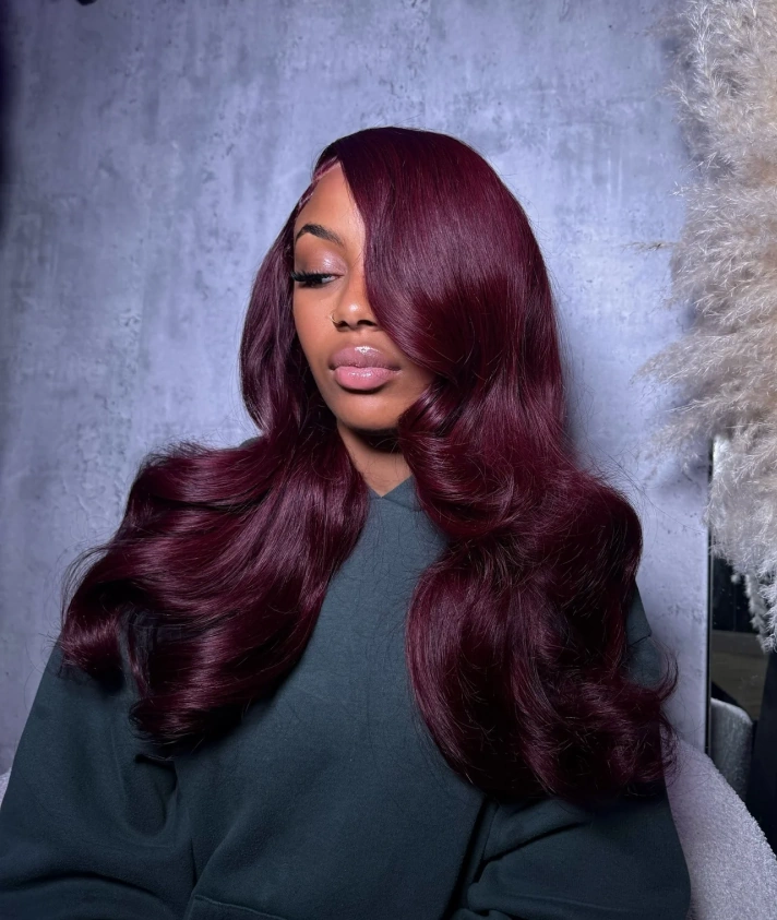 رنگ موی شرابی پررنگ