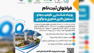 فراخوان ثبت‌نام رویداد «شناسایی ظرفیت‌ها و تسهیل‌گری فناوری و نوآوری» در سنندج